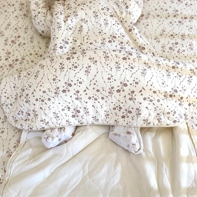 GUNAMUNA Long Sleeve Sleep Sack for Babies, Wearable Sleep Bags, Soft Rayon, 1.0 TOG, Essentials for Newborns
