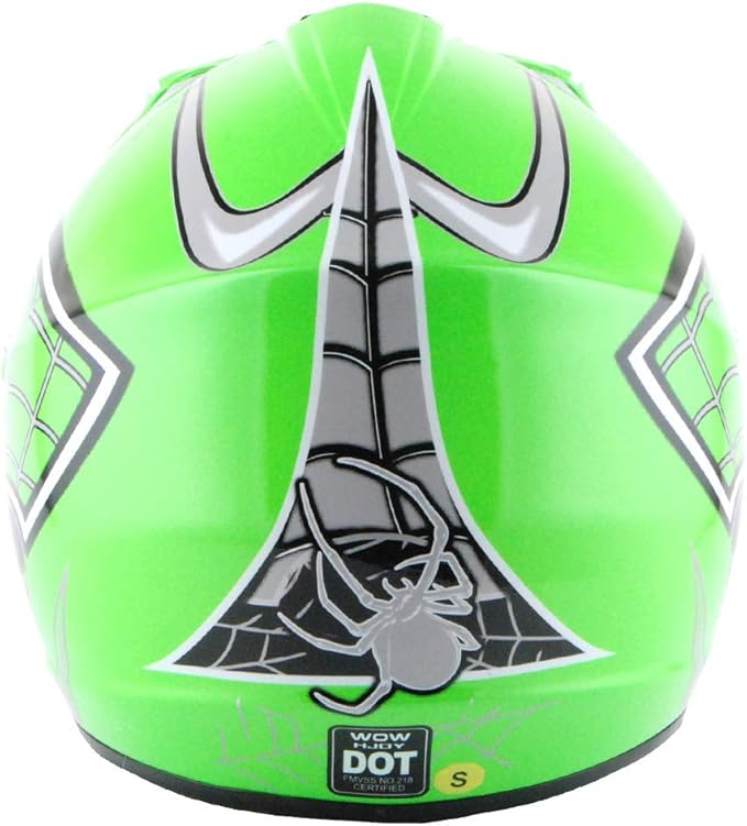 WOW Youth Kids Motocross BMX MX ATV Dirt Bike Dianosour Helmet Dragon + Goggles + Martian Youth Glove Bundle: HJOY MG Bundle