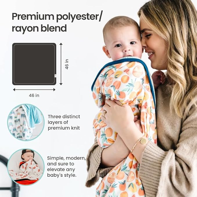 Copper Pearl Three-Layer Quilt: Soft Quilts for Boys & Girls | Breathable, Cozy Toddler Blanket | Baby Quilt for Newborns | 46x46 Premium Polyester/Rayon | Diesel