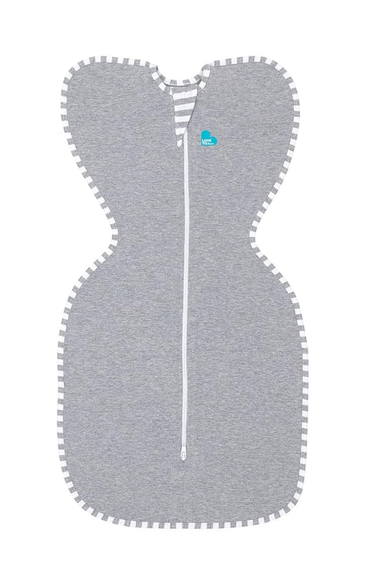 Love to Dream Swaddle UP, Baby Sleep Sack, Self-Soothing Swaddles for Newborns, Improves Sleep, Snug Fit Helps Calm Startle Reflex, New Born Essentials for Baby, Small 8-13lbs, Gray