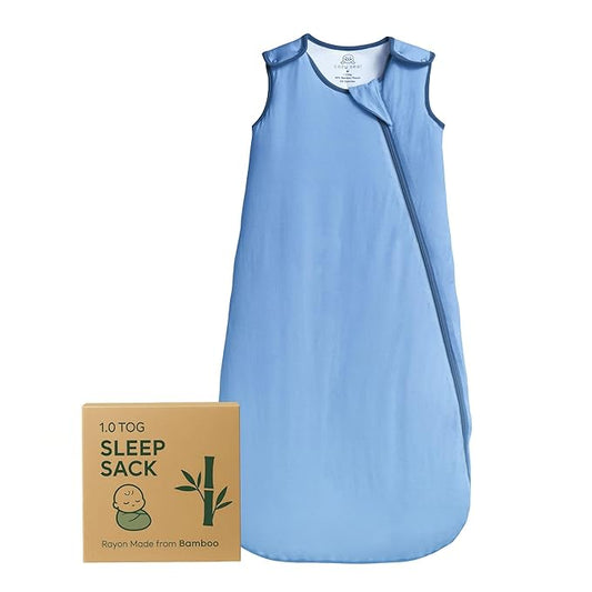 Rayon Made from Bamboo Sleep Sack 1.0 TOG 18-36 Months Unisex Baby Sleeping Bag with 2-Way Zipper Breathable Wearable Blanket Baby