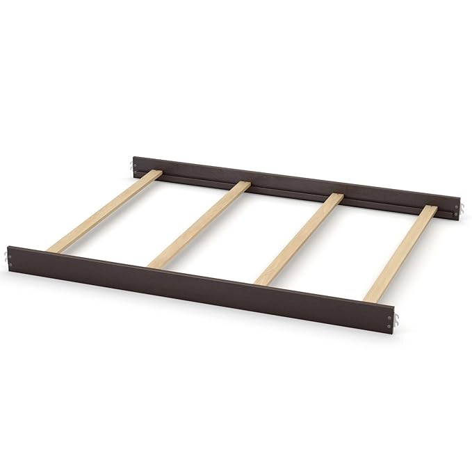 Full-Size Conversion Kit Bed Rails for Baby Appleseed and Eco-Chic Convertible Cribs - Solid Wood Rail - Toddler and Adult Bed Rail for Full-Size Beds - Nursery and Baby Furniture (Espresso, Option 2)