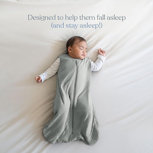 HALO SuperSoft Bamboo Wearable Blanket 1.5 TOG – Buttery Soft, Plush Baby Sleep Sack for Newborns, Infants & Toddlers, Hip-Healthy Design, Machine Washable, 6-12 Months, Medium, Oat