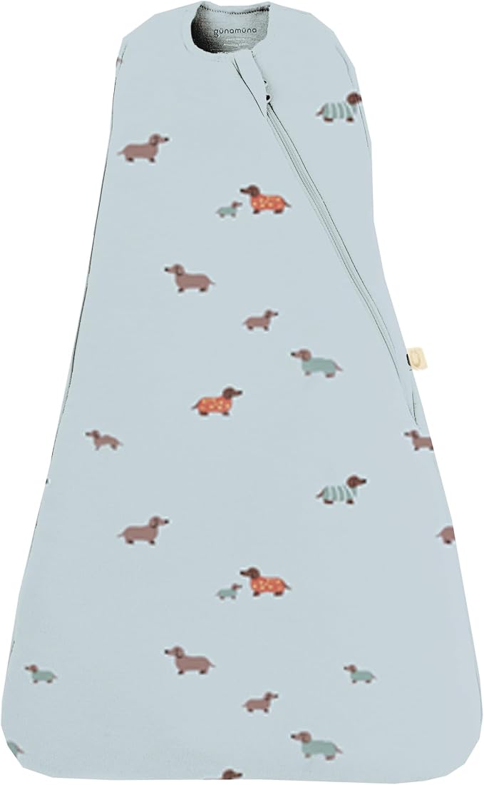 GUNAMUNA Swaddle Sleep Sack for Babies Infants and Toddlers, Easy Diaper Changes, 1.0 TOG, 0-3 Months