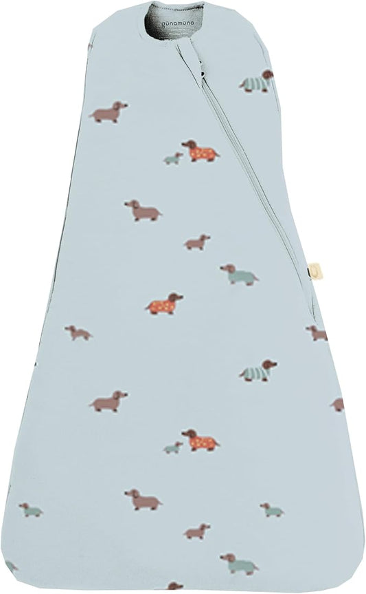 GUNAMUNA Swaddle Sleep Sack for Babies Infants and Toddlers, Easy Diaper Changes, 1.0 TOG, 0-3 Months