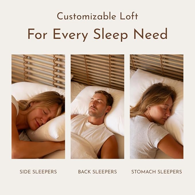 Little Sleepy Head King Pillows for Sleeping – Adjustable Loft Bed Pillows with Hypoallergenic Down-Like Fill, Hotel Quality Comfort, Soft or Firm Support – King Size Pillows Set of 2, 20x36