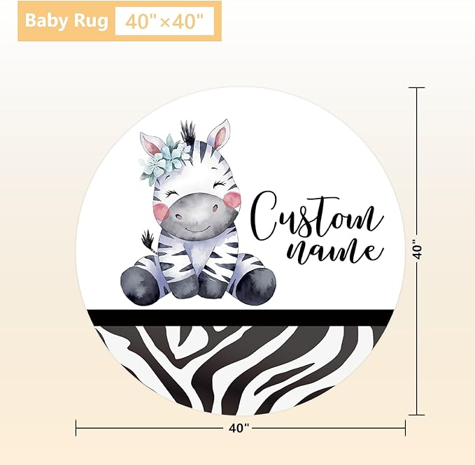 Custom Crib Bedding Set - 3 Pcs Personalized Name Baby Bedding Set for Nursery, Cool Double Layer Baby Crib Set for Boys Girls, Customized Gifts for Infant Toddler New Parents, Striped Zebra