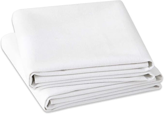 Flannel Crib Protector Pad，100％ Waterproof Mattress Protector Pad, One Size, 34" X 36"-2Pack