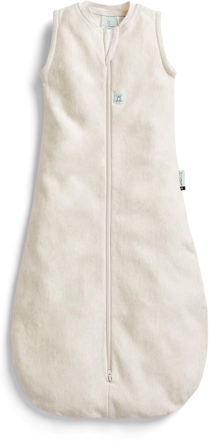 ergoPouch 2.5 Tog Jersey Sleeping Bag – Arms-Out Baby Sleep Sack, Ideal Transition from Swaddling, Slim Fit Keeps Baby Secure & Comfortable, Soft Breathable Fabric (8-24 Months, Oatmeal Marle)
