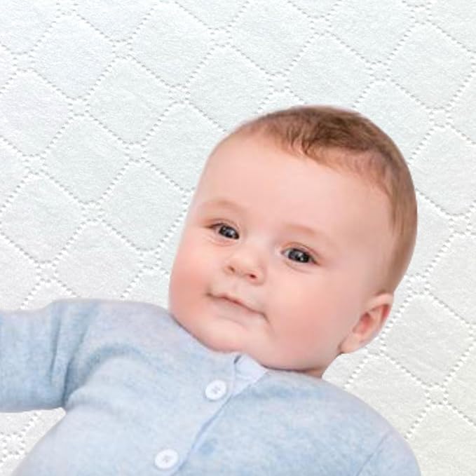 American Baby Company 2 Pack Waterproof Fitted Mini Crib Mattress Protector 38" x 24" - Quilted, Noiseless, Ultra-Soft & Breathable Pack n Play and Mini Crib Mattress Cover