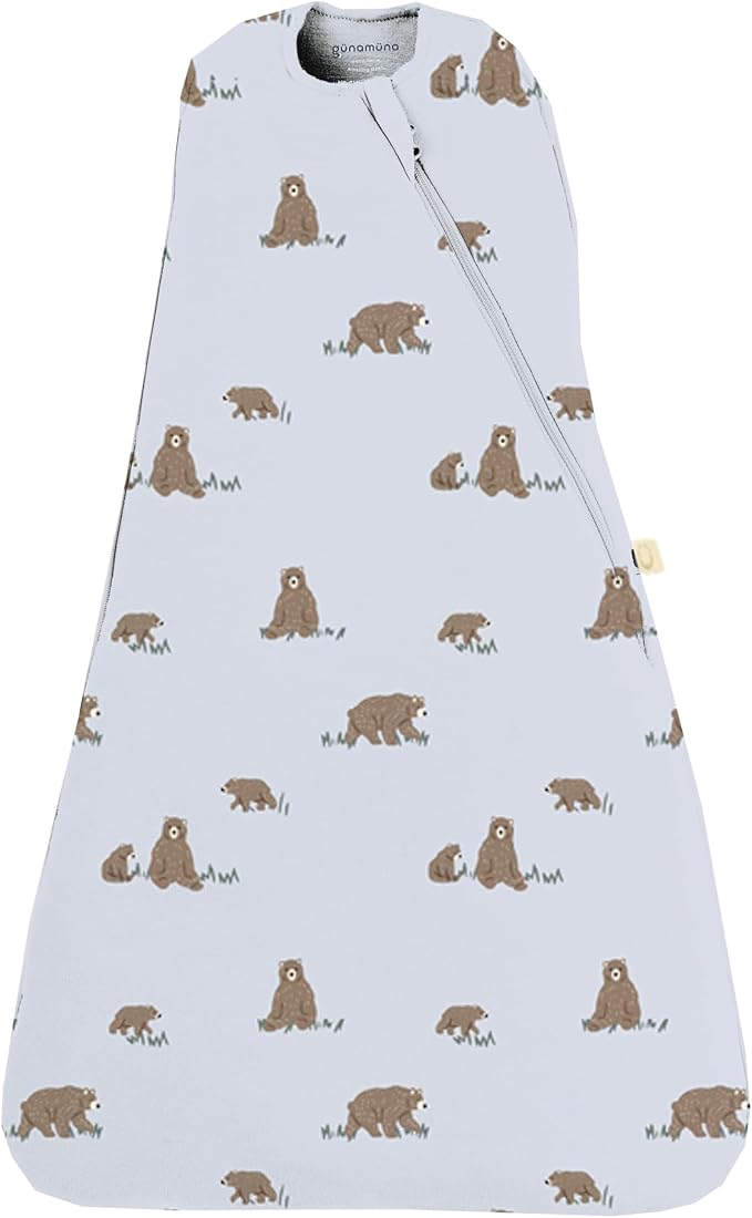 GUNAMUNA Swaddle Sleep Sack for Babies Infants and Toddlers, Easy Diaper Changes, 1.0 TOG, 0-3 Months