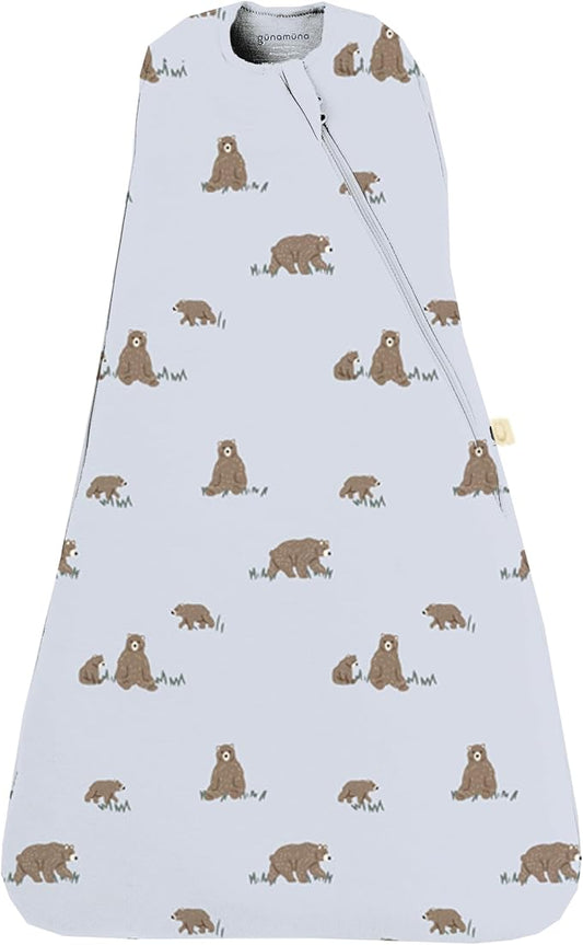 GUNAMUNA Swaddle Sleep Sack for Babies Infants and Toddlers, Easy Diaper Changes, 1.0 TOG, 0-3 Months