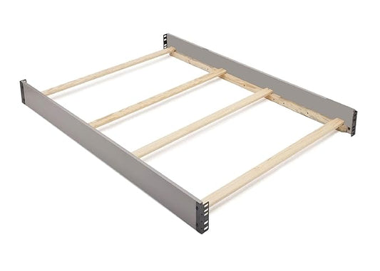 Full-Size Conversion Kit Bed Rails Compatible with Archer Convertible Cribs by Delta Children - Solid Wood Rail #0050 - Toddler & Adult Bed Rail for Full-Size - Nursery Furniture (Grey - 026)
