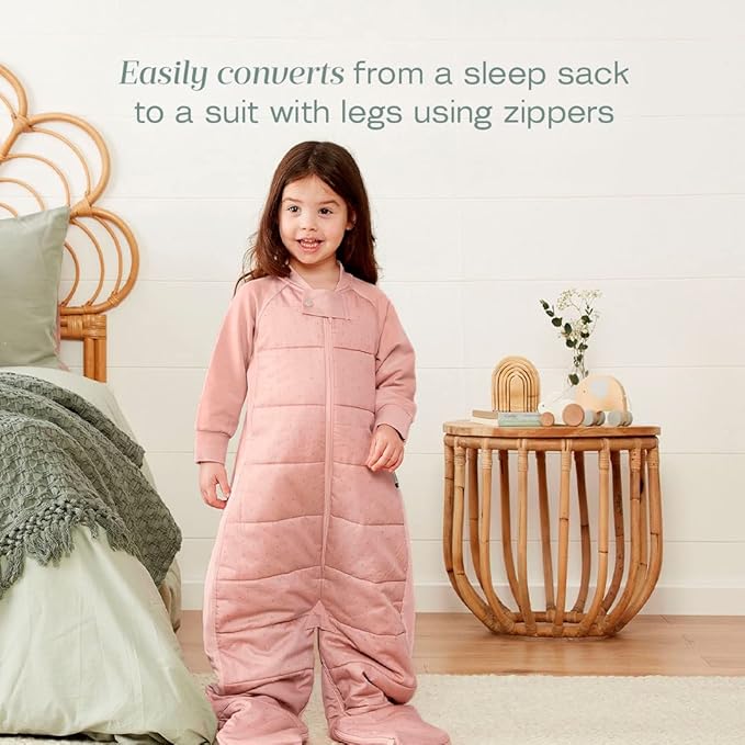 ergoPouch Sleep Suit Bag 3.5 TOG – Baby Sleep Sack & Wearable Blanket, 2-in-1 Convertible Sack to Suit with Legs for Safe Movement, Regulates Temperature Overnight, Unisex (2-4 Years, Berries)
