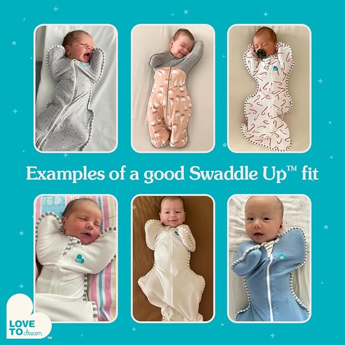 Love to Dream Swaddle UP, Baby Sleep Sack, Self-Soothing Swaddles for Newborns, Get Longer Sleep, Snug Fit Helps Calm Startle Reflex, New Born Essentials for Baby, 1.0 TOG, 5-8.5 lbs, Rainbow Dream