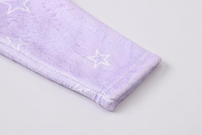 Umeyda Girls Fleece Hooded Robes, Warm Printed Bath Robe for Kids Soft Fuzzy Bathrobe for Gifts