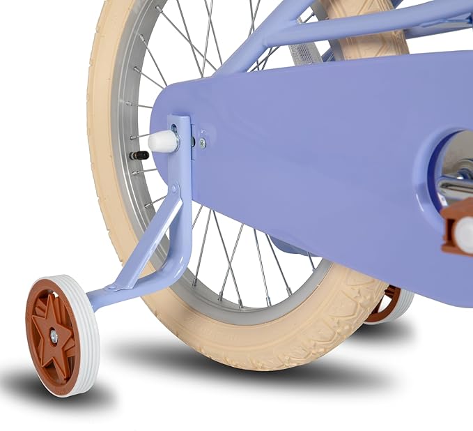 JOYSTAR Girls Bike for 2-12 Years Old Toddlers and Kids, 12" 14" 16" 18“ 20" Retro Style Kids Bike with Training Wheels, 18 20 Inch Children Bicycle with Kickstand