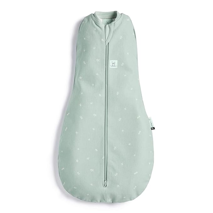 ergoPouch Cocoon Swaddle Sack 1.0 TOG - Baby Sleep Sack, Gentle Snug Fit Helps Calm Startle Reflex, Ideal for Arms In/Out Sleeping, Soft Breathable Fabric for Better Sleep (6-12 Months, Sage)