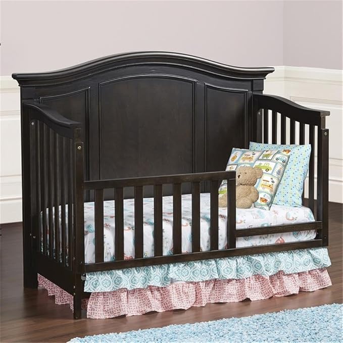 Baby Cache Glendale Toddler Guard Rail, Charcoal Brown