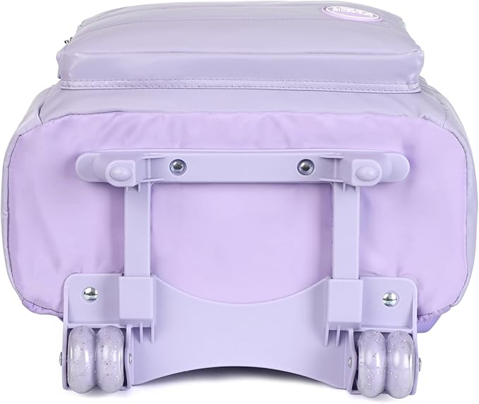 kingdisen Purple Kids Rolling Backpacks for Girls 8-12 (STARS PURPLE)