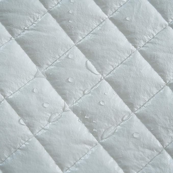 Elif Queen Size Mattress Protector, Waterproof, Quilted Cover Pad with Elastic Band Straps for Kids, Soft&Comfortable, Breathable, Vinyl Free (Queen)