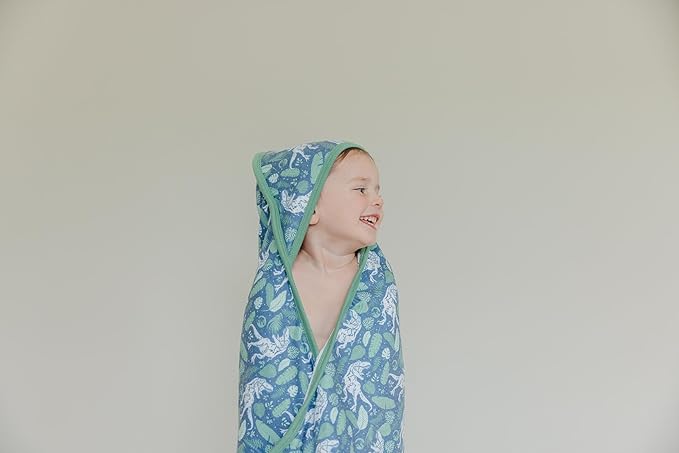 Copper Pearl Hooded Bath Towels Premium Knit/Terry Cloth Baby Towels with Hood, Pockets, and Cool Designs - Great to Gift and Make Bath Time Fun - Baby Bath Towel, Jurassic Park
