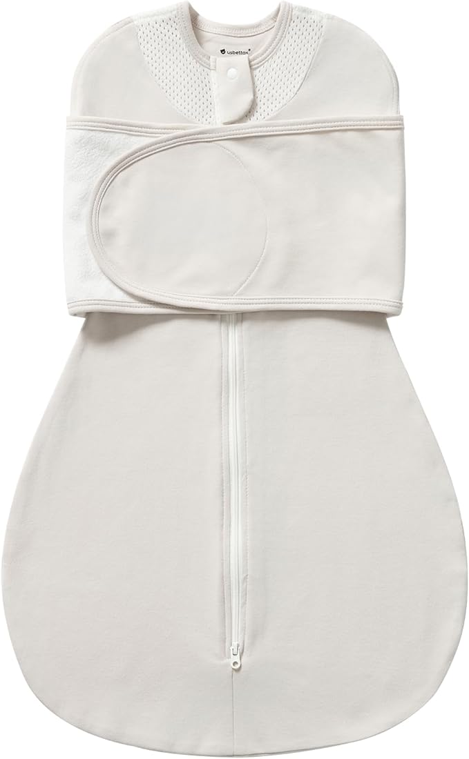 Swaddles for Newborns, Safe Sleep Swaddle Sack with Mesh Design, 100% Cotton, 3-Way Adjustable Transitional Swaddle