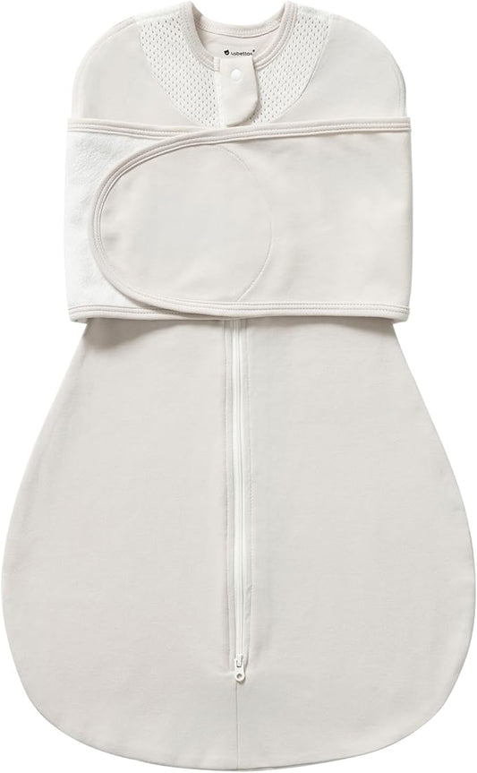 Swaddles for Newborns, Safe Sleep Swaddle Sack with Mesh Design, 100% Cotton, 3-Way Adjustable Transitional Swaddle