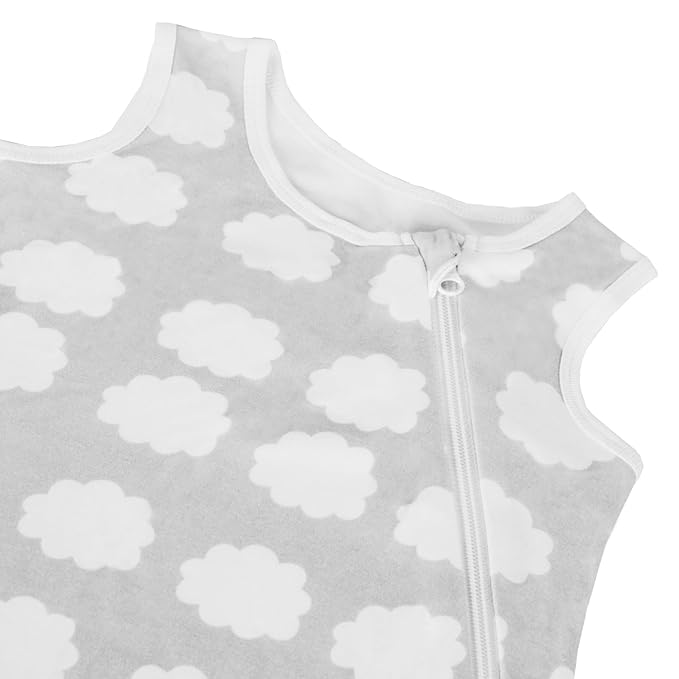 Rayon from Bamboo Sleep Sack Baby Wearable Blanket 0.5 Tog Soft Kids Sleeping Bag Toddler Sleeveless 0-6 Months Infant Newborn Swaddle Blanket 2-Way Zipper Unisex Boys Girls Sleepsack