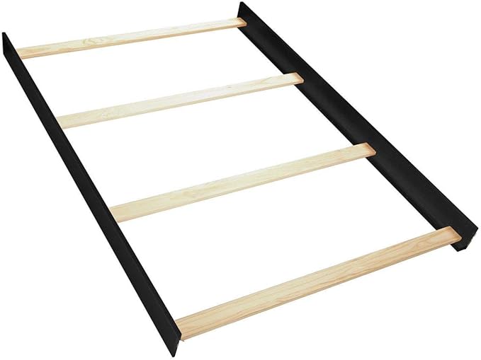 Full-Size Conversion Kit Bed Rails #1216 for Pali Convertible Cribs - Solid Wood Rail - Toddler and Adult Bed Rail for Full-Size Beds - Essential Nursery & Baby Furniture (Onyx)