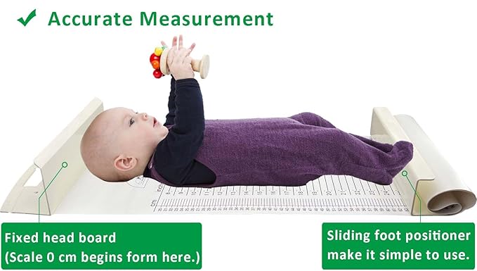 Baby Height Measuring Mat & Growth Chart - Infantometer Height Ruler for Newborns, Toddlers & Infants - Pediatrician Recommended Growth Chart for Home Use & Visits