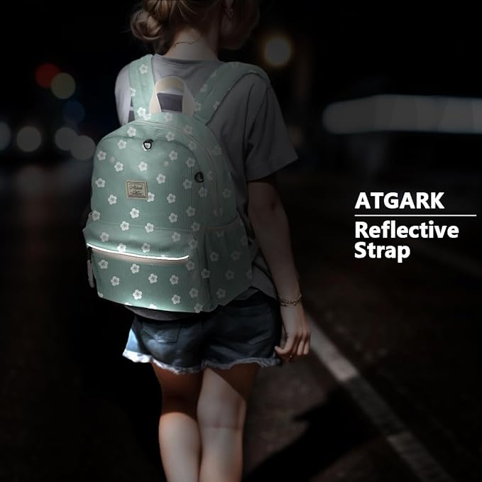 atgark Corduroy Toddler Backpack for Girls 2-5: Preschool Backpack for Girls