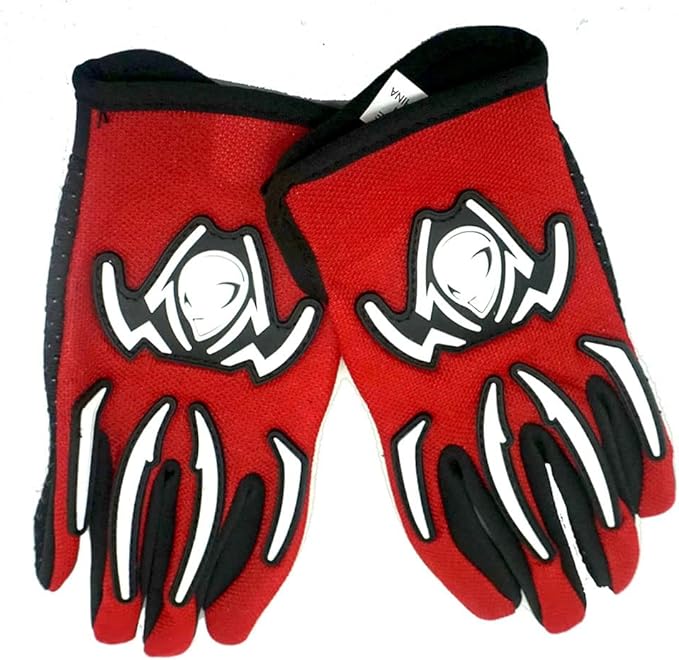 WOW Youth Kids Motocross BMX MX ATV Dirt Bike Dianosour Helmet Dragon + Goggles + Martian Youth Glove Bundle: HJOY MG Bundle