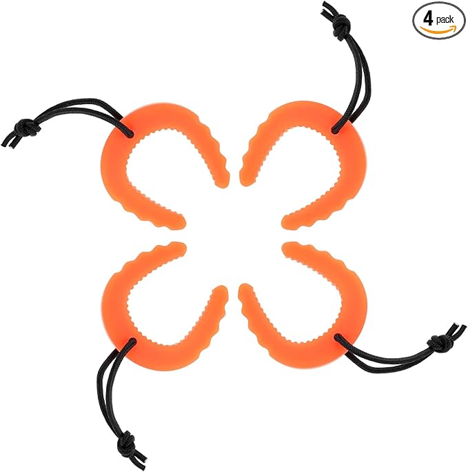 HJZHII 4 PCS First Responder Door Stop, Door Jam for Law Enforcement Door Pinch Guard from Closing Edge Door Finger Guards Security Emergency Police Door Stoppers Emergency Medical Services(Orange)