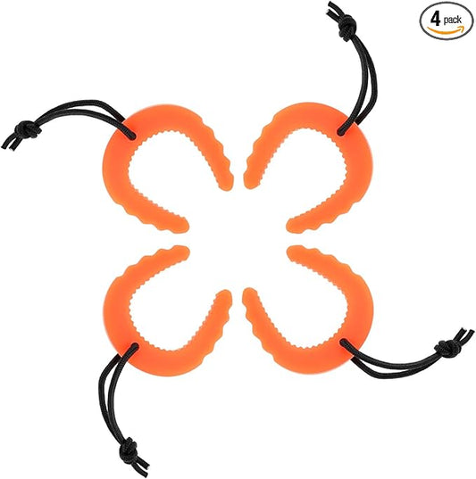 HJZHII 4 PCS First Responder Door Stop, Door Jam for Law Enforcement Door Pinch Guard from Closing Edge Door Finger Guards Security Emergency Police Door Stoppers Emergency Medical Services(Orange)