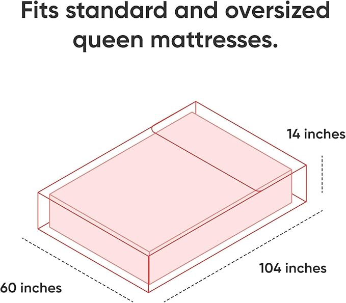 Queen Mattress Storage Bag - Premium Quality - 4 Mil Heavy Duty Queen Mattress Bag for Moving and Storage - Waterproof, Dust proof, Tear Resistant - BPA and Phthalate free