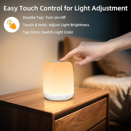 iMosleep Night Light LED Touch Night Dimmable with 20 Levels of Brightness 4 Timer Rechargeable Battery for Bedroom Baby Nursery Living Room Home for Kids and Adult Breastfeeding Sleep Aid White