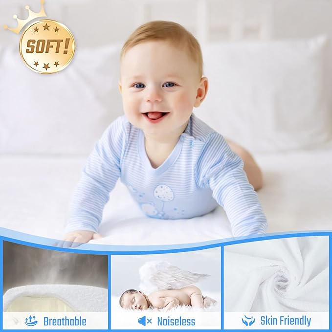 FGZ Premium Waterproof Mattress Protector Twin Size, 14'' Deep Pocket Mattress Cover Terry Machine Wash Protection