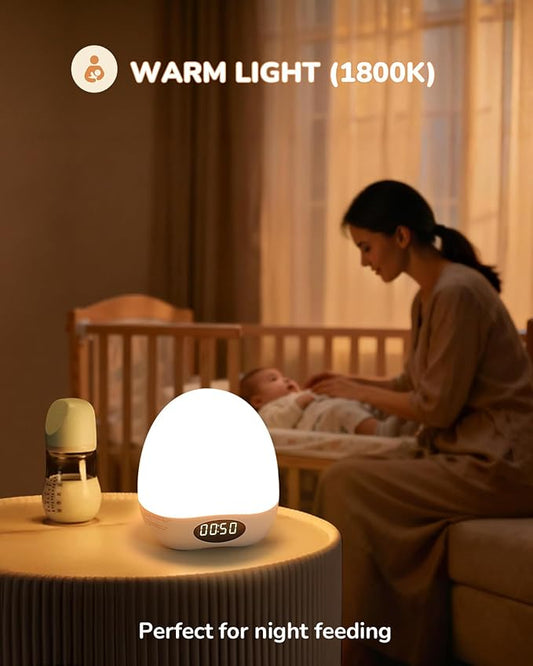 TOZING Portable Night Light for Kids Babies,Egg Light for Nursery for Breastfeeding,Dimmable Baby Night Light with Timer & RGB,Safe & Harmless,Protects Baby’s Eyes for Night Feeding