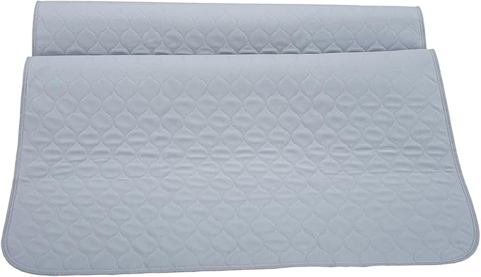 Leakproof Bed Pads 2 Pack Soft-Brushed Absorbent Incontinence Bed Pee Underpads Washable Reusable 34X36 inches Fit Twin Bed Durable Waterproof Draw Sheet Mattress Protector