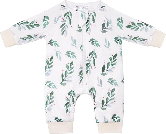 Baby 1.0 TOG Long Sleeve Sleep Suit with Legs, Premium Baby Swaddle Transition Sleep Sack, Newborn to 24 Months