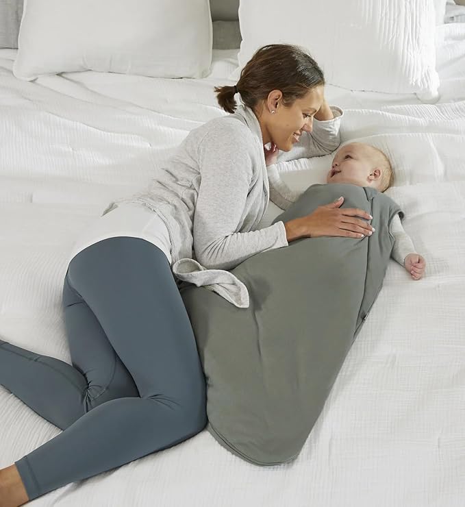 GUNAMUNA Unisex Baby Wearable Blanket, Sleep Sack Sleeping Bag for Infants Toddlers, Easy Changing Diaper Zipper, 2.5 TOG, Sage, 9-18 Months