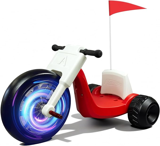 25V Electric Tricycle Toy for Kids 3+ Years, Speed Control 3-6 MPH Max Speed,45 Mins Max Long Lasting, Kids Ride On Car Toy, Adjustable Seat and LED Lights for Gifts