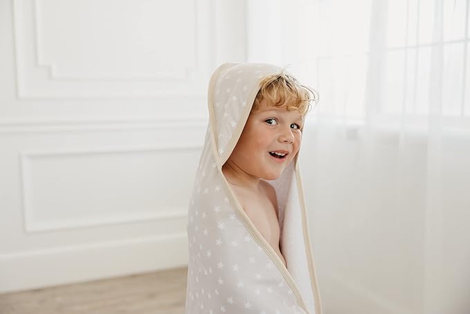 Copper Pearl Hooded Bath Towels Premium Knit/Terry Cloth Baby Towels with Hood, Pockets, and Cool Designs - Great to Gift and Make Bath Time Fun - Baby Bath Towel, Twinkle