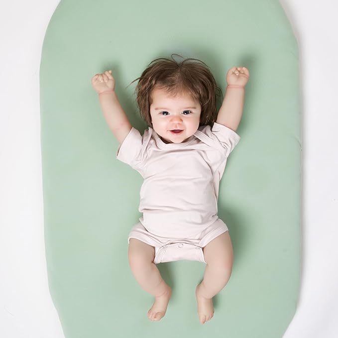 Bassinet Sheets (2-Pack), Soft Breathable Fitted for Bassinet Mattress, Ideal for Boys Girls