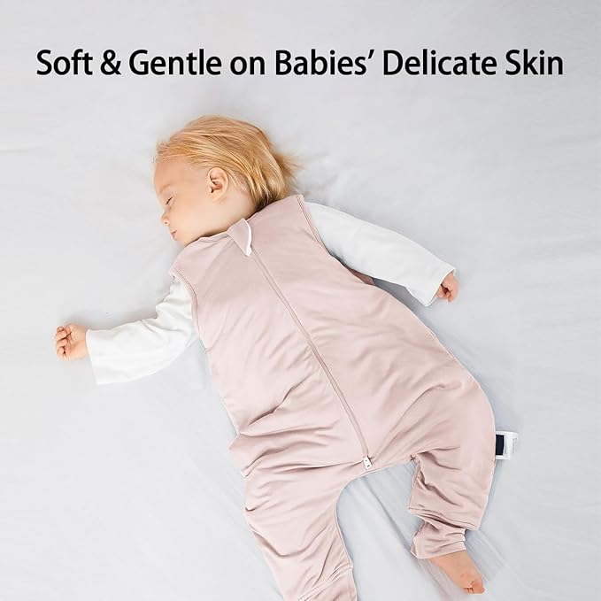 BubblePanda Rayon Made From Bamboo Toddler Sleep Sack with Feet 24-36 Months 2.5 Tog Winter Ultra Soft Warm Baby Sleep Bag Walker 2t-3t Quilted Thick Wearable Blanket with Legs 2-Way Zipper