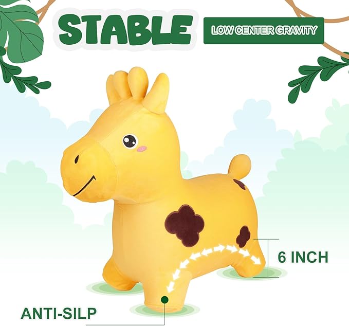Inflatable Bath Toys Giraffe Ride On Toy for Kids Toddlers Boys and Girls