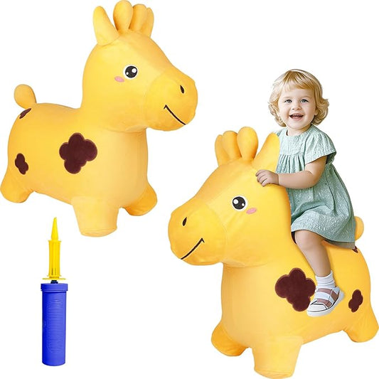Inflatable Bath Toys Giraffe Ride On Toy for Kids Toddlers Boys and Girls