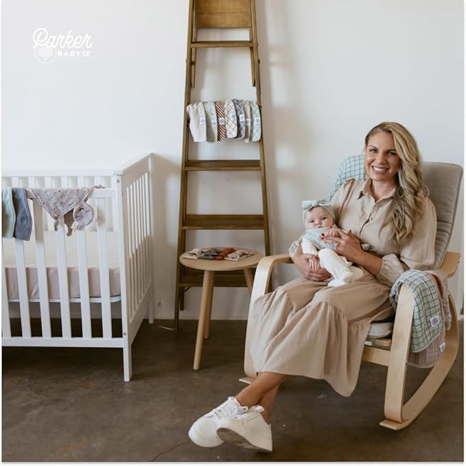 Parker Baby Soft & Durable Fitted Baby Crib Sheets | Snug Fit for Standard Crib Mattresses | Machine Washable, Fade-Resistant & Modern Nursery Designs