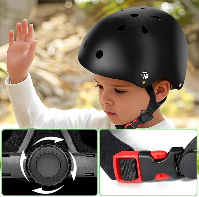 Adjustable Color Gradient Toddler Kids Bike Helmet for 3-5-8-14+Ages Girls Boys.Skateboard Bicycle Toddler Helmet 2-4 Years for Multi-Sports Cycling Scooter Inline Roller Skates Rollerblading